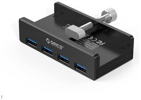 USB-хаб ORICO на 4 порта USB 3.0 с креплением, черный 19846430443049