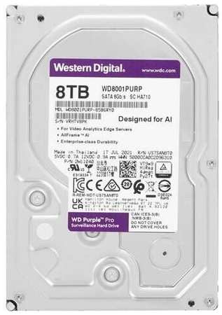 Western Digital 3.5″ 8 ТБ Жесткий диск WD Pro (WD8001PURP)