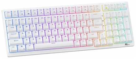 Клавиатура Royal Kludge RK98 White (USB/2.4 GHz/Bluetoth, RGB, Hot Swap, Red switch) 19846431874644