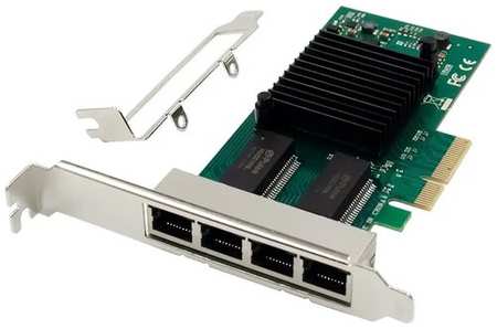 Сетевая карта PCIe x4 (Intel NHI350AM4) 4 x RJ45 Gigabit Ethernet | ORIENT XWT-INT350L4V2PE4