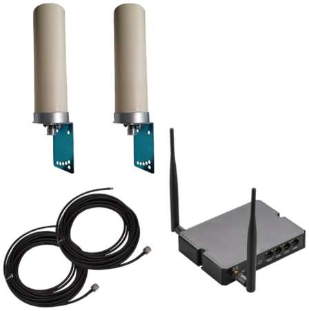 ZONG Комплект интернет 3G/4G/LTE/WIFI с роутером Kroks для катера или яхты, до 150 Мбит/с