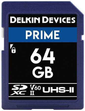 Карта памяти Delkin Devices Prime SDXC 64GB UHS-II V60 19846443074518