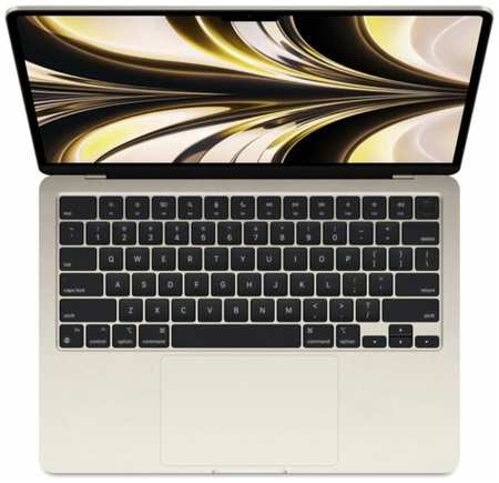 13.6″ Ноутбук Apple MacBook Air 13 2022 2560x1664, Apple M2, RAM 8 ГБ, SSD 256 ГБ, macOS, MLY13, сияющая звезда, Русская клавиатура(Гравировка)