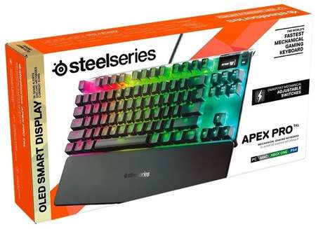 Игровая клавиатура SteelSeries Apex Pro TKL чёрная 19846446857794