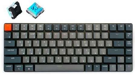 Ультратонкая беспроводная механическая клавиатура Keychron K3 (Низкопрофильный оптический Keychron - синий | Low Profile Keychron Optical Blue) 19846448233427