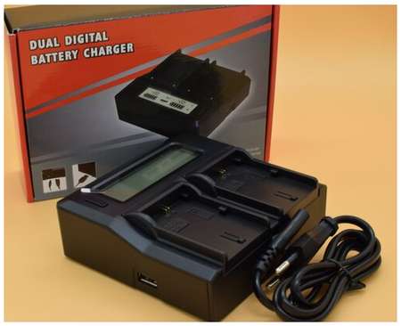DGITAL Двойное зарядное устройство с ЖК-дисплеем для цифровой камеры для Canon LP-E6