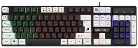 Defender Клавиатура Dark Knight GK-077 черный/белый (45077) 19846453491373