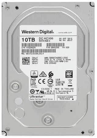 Western Digital 3.5″ 10 ТБ Жесткий диск WD Ultrastar DC HC330 (0B42266) 19846454762663