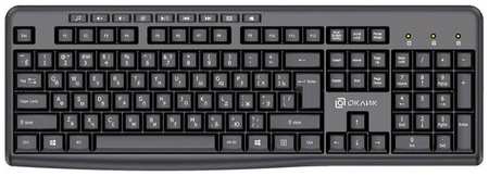 Клавиатура Oklick K225W, USB, Радиоканал, черный [1875232] 19846457718241