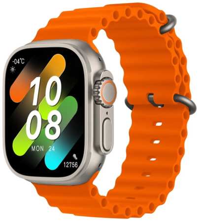 TWS Умные часы Smart Watch HK8 PRO MAX Time Zone, Cмарт-часы 2023, iOS, Android, AMOLED экран, Cерый, WinStreak 19846460330485