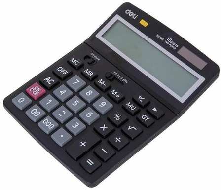 Калькулятор настольный Deli E39259 (16-разрядный) черный 19846462494791