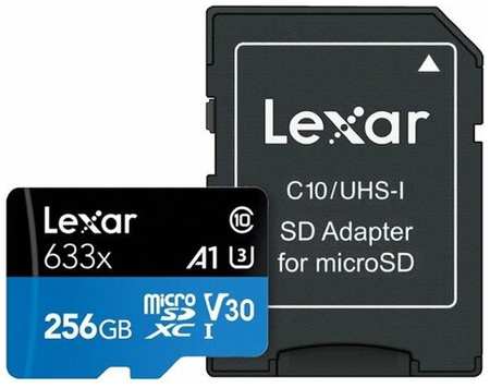 Карта памяти LEXAR 633x Micro SD, класс 10 UHS-1 U3 V30 A2 512 ГБ 19846463254139