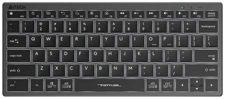 Клавиатура A4TECH Fstyler FX61, USB, серый [fx61 grey] 19846468508904