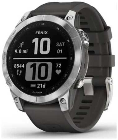 Умные часы Garmin Fenix 7 Wi-Fi Silver/Graphite 19846469071325
