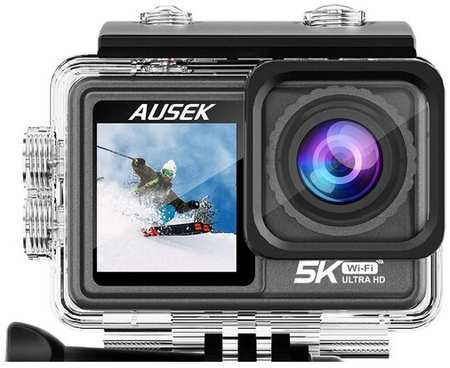 Ausek 5K Экшен камера WiFi Action Sport Camera (5120x4096) 2.0 дюйма экран двойной / подводная , слот micro sd с набором креплений 19846469997110