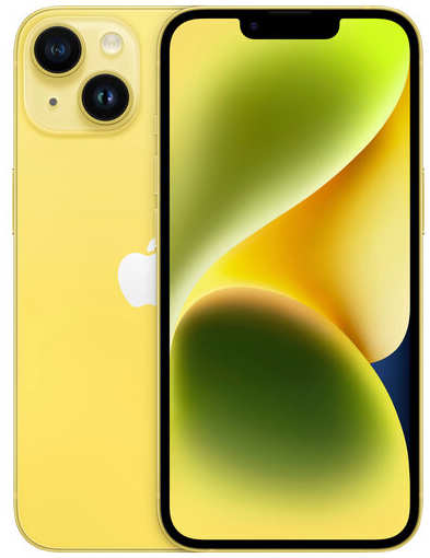 Смартфон Apple iPhone 14 128 ГБ RU, Dual: nano SIM + eSIM, желтый 19846470075955
