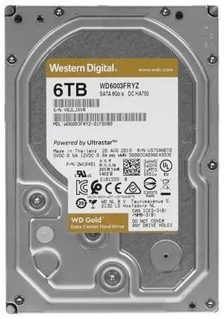 Western Digital 3.5″ 6 ТБ Жесткий диск WD Gold (WD6003FRYZ) 19846471880934