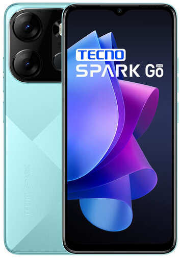 Смартфон TECNO Spark Go 2023 4/64 ГБ, Dual nano SIM, Uyuni Blue 19846472155998