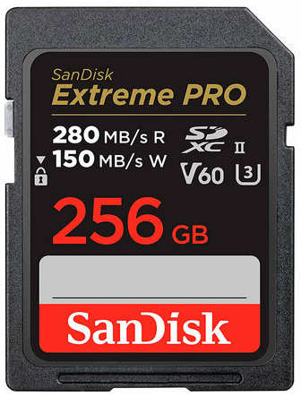 Карта памяти SanDisk SDXC 256GB Extreme PRO UHS-II V60 280/150MB/s 19846474534993