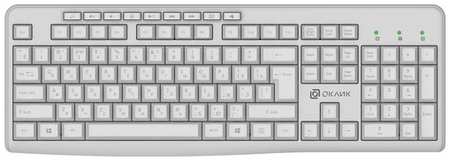 OKLICK Клавиатура Оклик K225W белый USB беспроводная Multimedia (1875235) 19846479024654