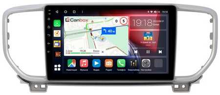 Штатная магнитола Kia Sportage 4 (2018-2022) Canbox H-Line 4166-9085 Android 10 (4G-SIM, 4/32, DSP, QLed) (авто без камеры)