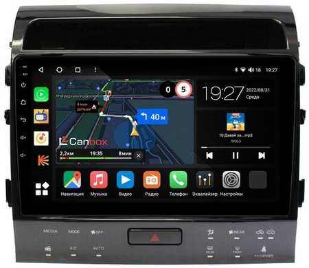 Штатная магнитола Toyota Land Cruiser 200 (2013-2015) авто с NAVI (тип В) Canbox M-Line 4543-10-1202 Android 10 (4G-SIM, 2/32, DSP, QLed)