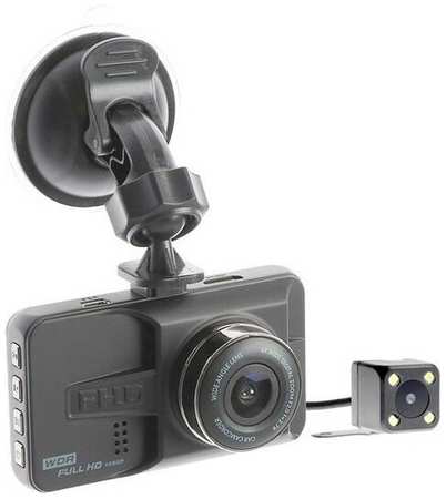 Видеорегистратор Cartage 2 камеры, HD 1920×1080P, TFT 3.0, обзор 160° 19846489607838