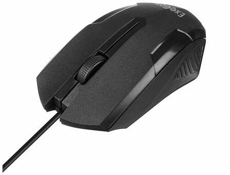 Мышь ExeGate SH-9025L5 (USB, оптическая, 1000dpi, 3 кнопки и колесо прокрутки, длина кабеля 2,55м, черная, RTL) EX286179RUS