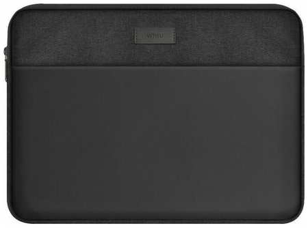 Сумка для ноутбука до 14.2 дюймов WiWU Minimalist Laptop Sleeve для Macbook Air 2020 - Черная 19846490603040