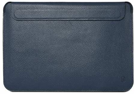 Чехол WiWU Genuine Leather Laptop Sleeve для MacBook Pro 14.2inch Royal Blue 19846491349849