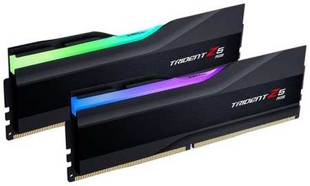Модуль памяти DDR5 G.SKILL TRIDENT Z5 RGB 48GB (2x24GB) 5600MHz CL40 (40-40-40-89) 1.25V / F5-5600J4040D24GX2-TZ5RK / Black 19846494855650