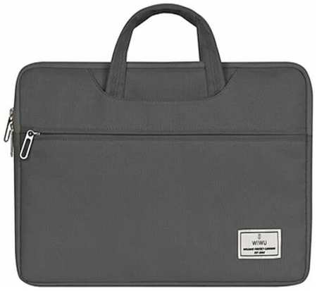 Сумка для ноутбука WiWU ViVi Laptop Handbag для Macbook 15.6 дюймов, водонепроницаемая - Серая