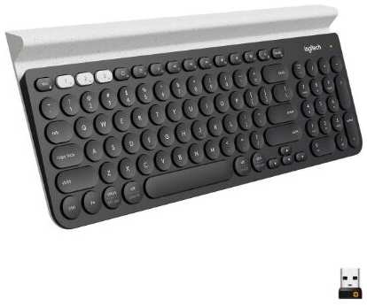 Беспроводная клавиатура Logitech K780 Multi-Device черный, русская раскладка 19846498658527