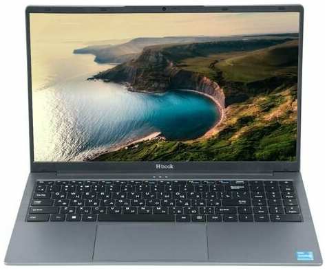 Ноутбук HORIZONT H-book 15IPK1 T74E4WG, 15.6″, 2024, IPS, Intel Core i7 1255U 1.7ГГц, 10-ядерный, 16ГБ DDR4, 512ГБ SSD, Intel Iris Xe graphics, Windows 11 trial (для ознакомления) Professional