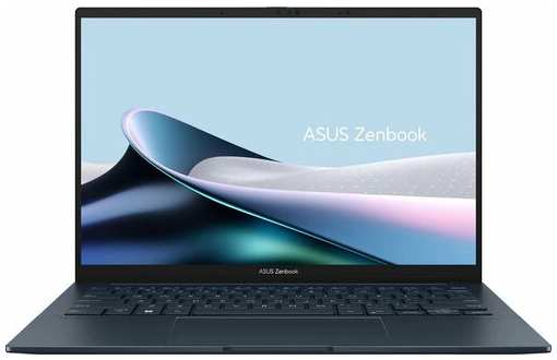 Ноутбук ASUS Zenbook 14 OLED UX3405MA-QD489 90NB11R1-M00ST0, 14″, OLED, Intel Core Ultra 5 125H 1.2ГГц, 14-ядерный, 16ГБ LPDDR5x, 1ТБ SSD, Intel Arc, без операционной системы, синий 19846519742061