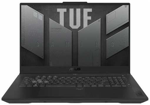 Ноутбук игровой ASUS TUF Gaming F17 FX707ZV4-HX084W 90NR0FB5-M00520, 17.3″, 2023, IPS, Intel Core i7 12700H 2.3ГГц, 14-ядерный, 16ГБ DDR4, 512ГБ SSD, NVIDIA GeForce RTX 4060 для ноутбуков - 8 ГБ, Windows 11 Home