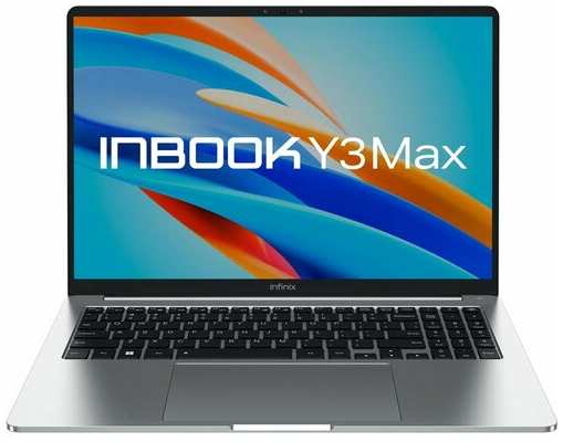 Ноутбук INFINIX Inbook Y3 Max YL613 71008301535, 16″, IPS, Intel Core i5 1235U 1.3ГГц, 10-ядерный, 16ГБ LPDDR4x, 512ГБ SSD, Intel Iris Xe graphics, Windows 11 Home, серебристый 19846519742078