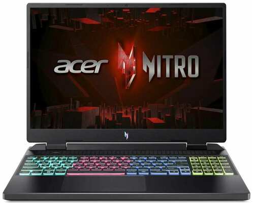 Ноутбук игровой Acer Nitro 16 AN16-41-R5H9 NH. QLKCD.002, 16″, IPS, AMD Ryzen 5 7640HS 4.3ГГц, 6-ядерный, 16ГБ DDR5, 1ТБ SSD, NVIDIA GeForce RTX 4050 для ноутбуков - 6 ГБ, без операционной системы, черный 19846519757048