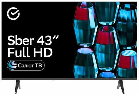 43″Телевизор Sber SDX-43F2124, 43″(109 см), FHD RAM 1,5GB