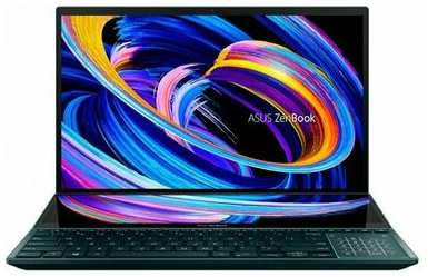Ноутбук ASUS ZenBook Pro Duo UX582HM-H2069, 15.6″ (3840x2160) OLED сенсорный + ScreenPad Plus 14″ (3840x1100) IPS/Intel Core i7-11800H/16ГБ DDR4/1ТБ SSD/GeForce RTX 3060 6ГБ/Без ОС, синий 90NB0V11-M003T0 19846550048999
