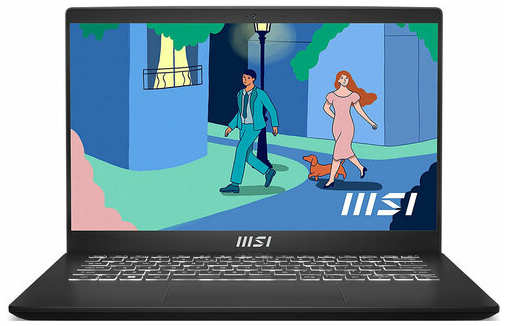 Ноутбук MSI Modern 14, C7M-048US (9S7-14JK12-048) черный 19846570360576