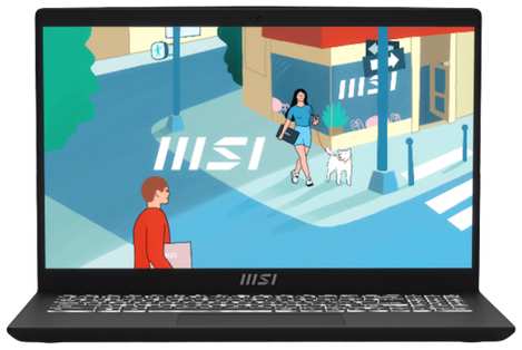 MSI Ноутбук Modern 15H Core i5-13420H 15.6″ FHD (1920*1080), 60Hz IPS DDR4 16GB*1Iris Xe Graphics 512GB SSD 3cell (53.8Whr) 1.9kg Single backlight (White) Win11 Pro,1y Black KB Eng/Rus (9S7-15H411-098) 19846580761214