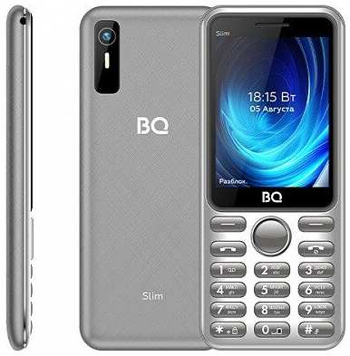 Телефон BQ 2833 Slim, 2 SIM, серый/серебристый 19846595148818
