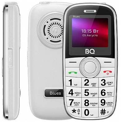 Телефон BQ 1867 Blues, 2 SIM, белый 19846595186840