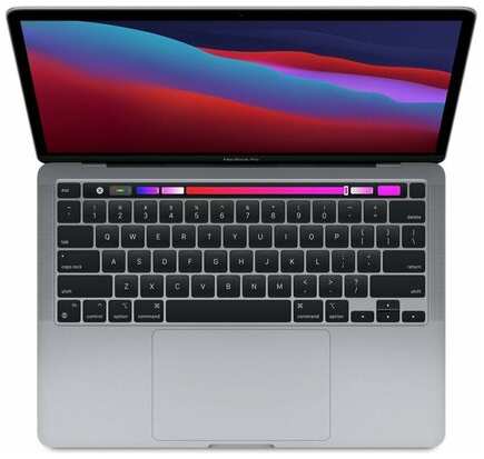 13.3″ Ноутбук Apple MacBook Pro 13 2560x1600, Apple M1 3.2 ГГц, RAM 8 ГБ, DDR4, SSD 256 ГБ, Apple graphics 8-core, macOS, MYDA2RU/A, серый космос 19846598695804