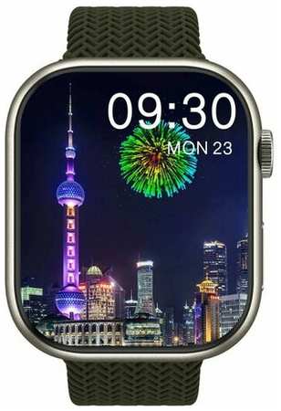 Cмарт часы HK9 PRO PREMIUM Series Smart Watch Amoled Display, iOS, Android, Bluetooth звонки, Уведомления, Серебристые 19846601469977