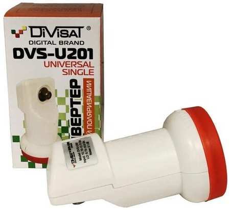 Конвертер спутниковый Divisat DVS-U201, 2 F-разъема, универсальный (МТС, Телекарта) 19846602181950