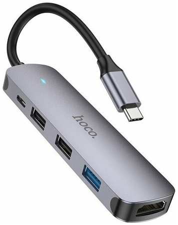 Концентратор USB (3*USB, PD60W, HDMI) HOCO HB27 19846604871296