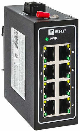 Промышленный неуправляемый коммутатор EKF TSX-100 8 портов 10/100 Мбит/с 19846606518316