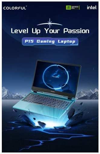 Игровой ноутбук Colorful P15AT23- 15.6″, FHD,144Hz, IPS/i5-12450H/RTX4050L/16G DDR5/512GSSD/WIN11/синий, оригинальная мышка 19846607731636